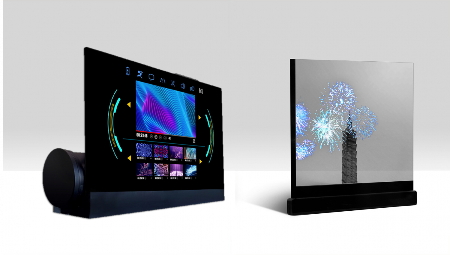 可卷式、折迭性、高透明